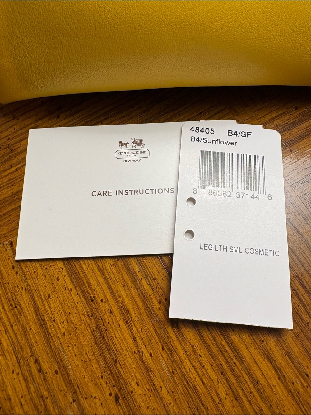Coach Y2K Legacy Yellow Cosmetic Pouch - Picture 4 of 8
